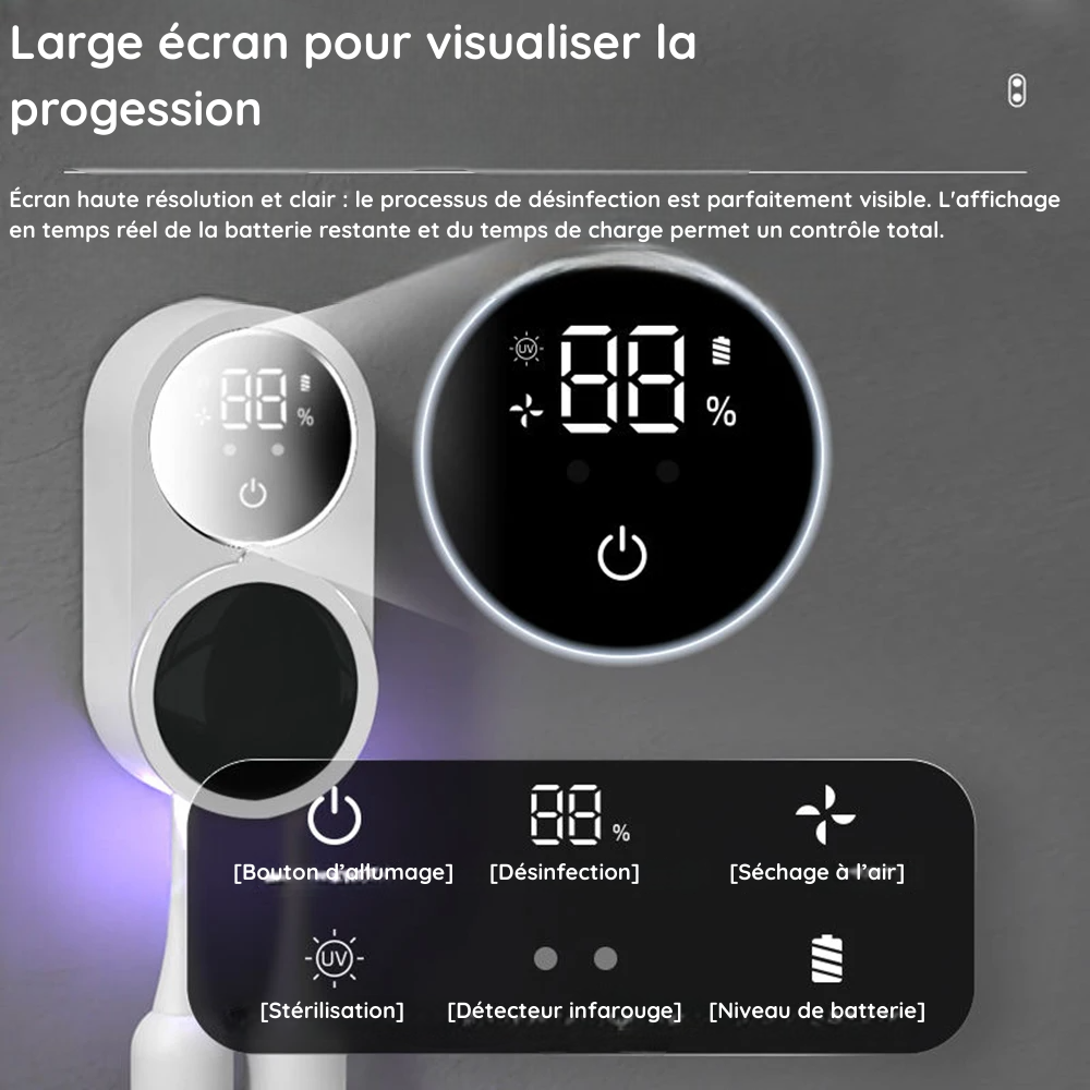 Nettoyeur brosse UV 2x
